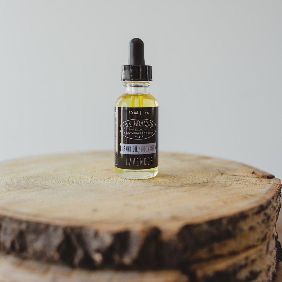 All-natural Beard Oil for men. Lavender.