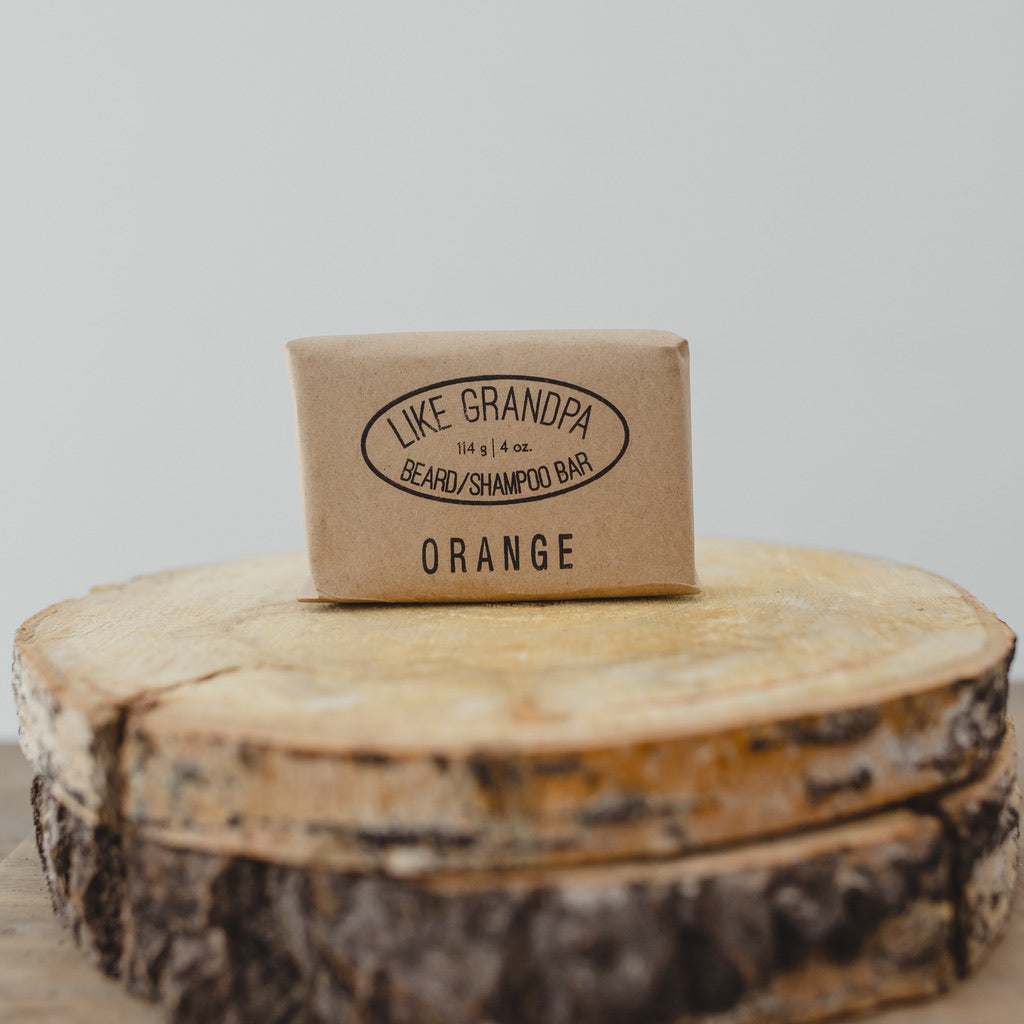 Natural Shampoo Bar. Orange scent.